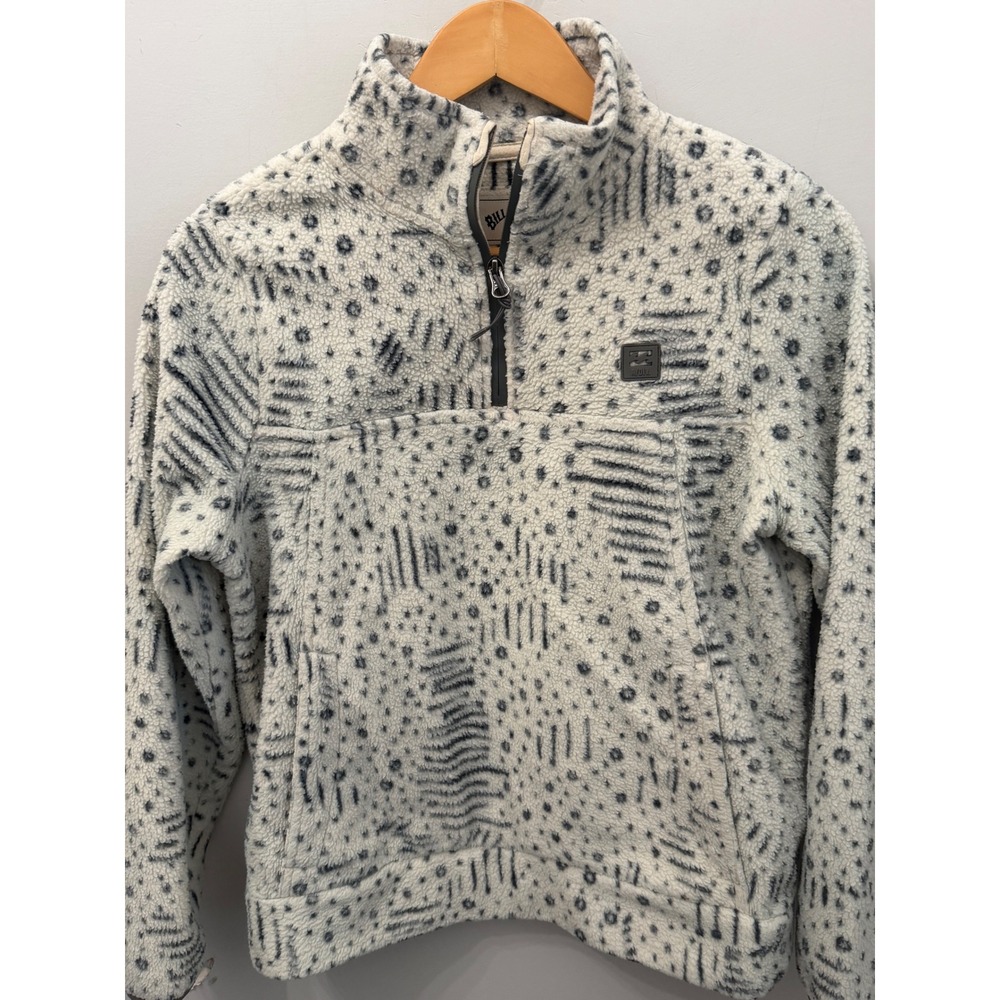 Billabong Adventure Division Barra Sherpa Fleece Half Zip Pullover Womens Medium